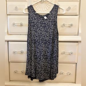 Old Navy Floral Luxe Swing Tank